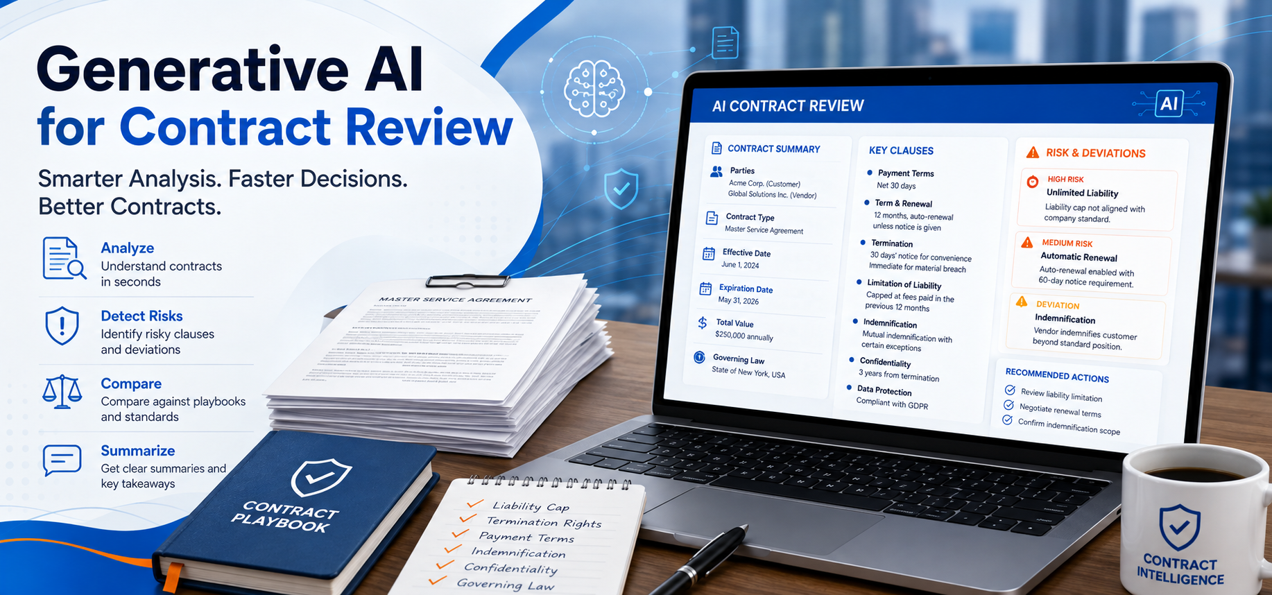 Generative AI for Contract Review: How AI Is Transforming Legal Analysis