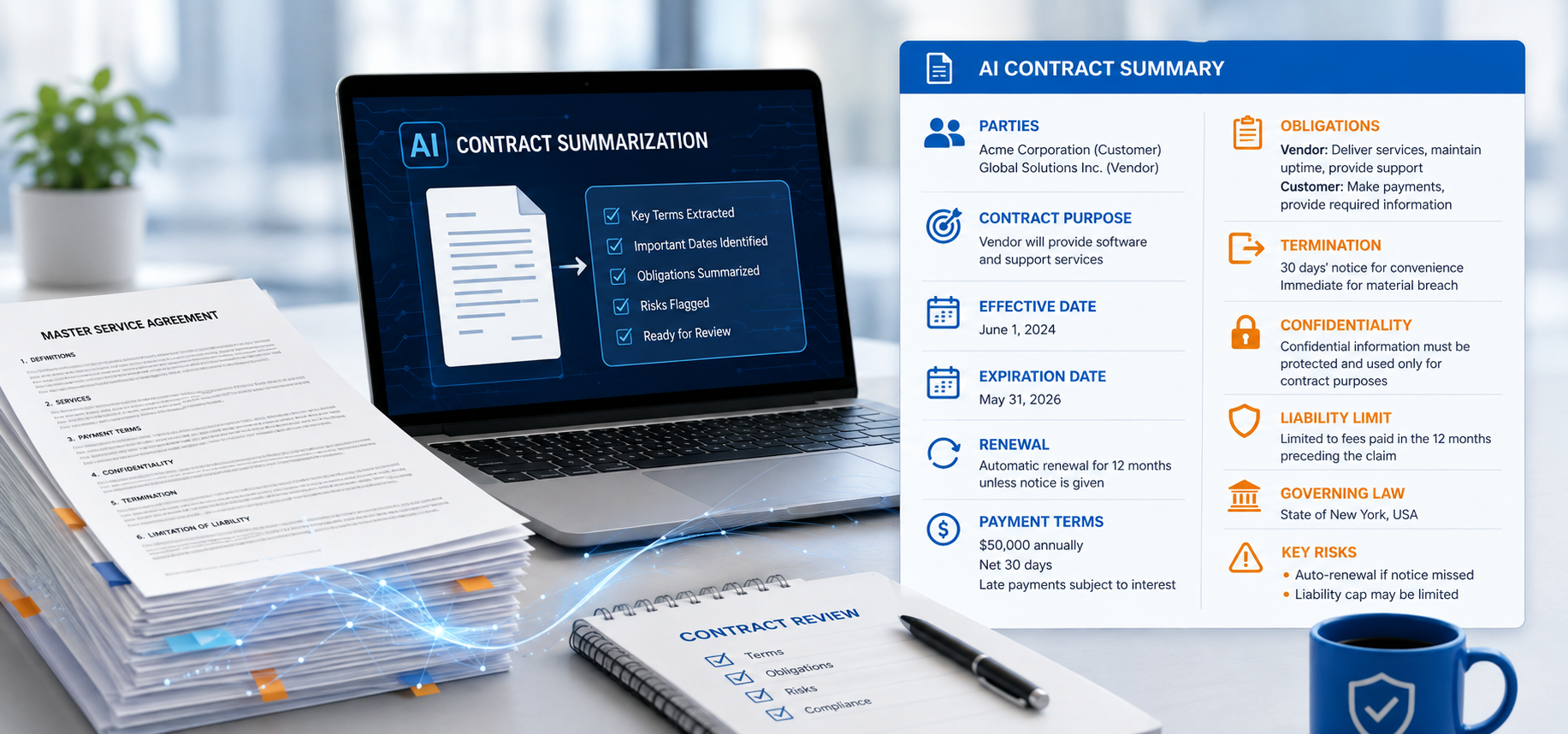 AI Contract Summarization: Review Contracts Faster with AI