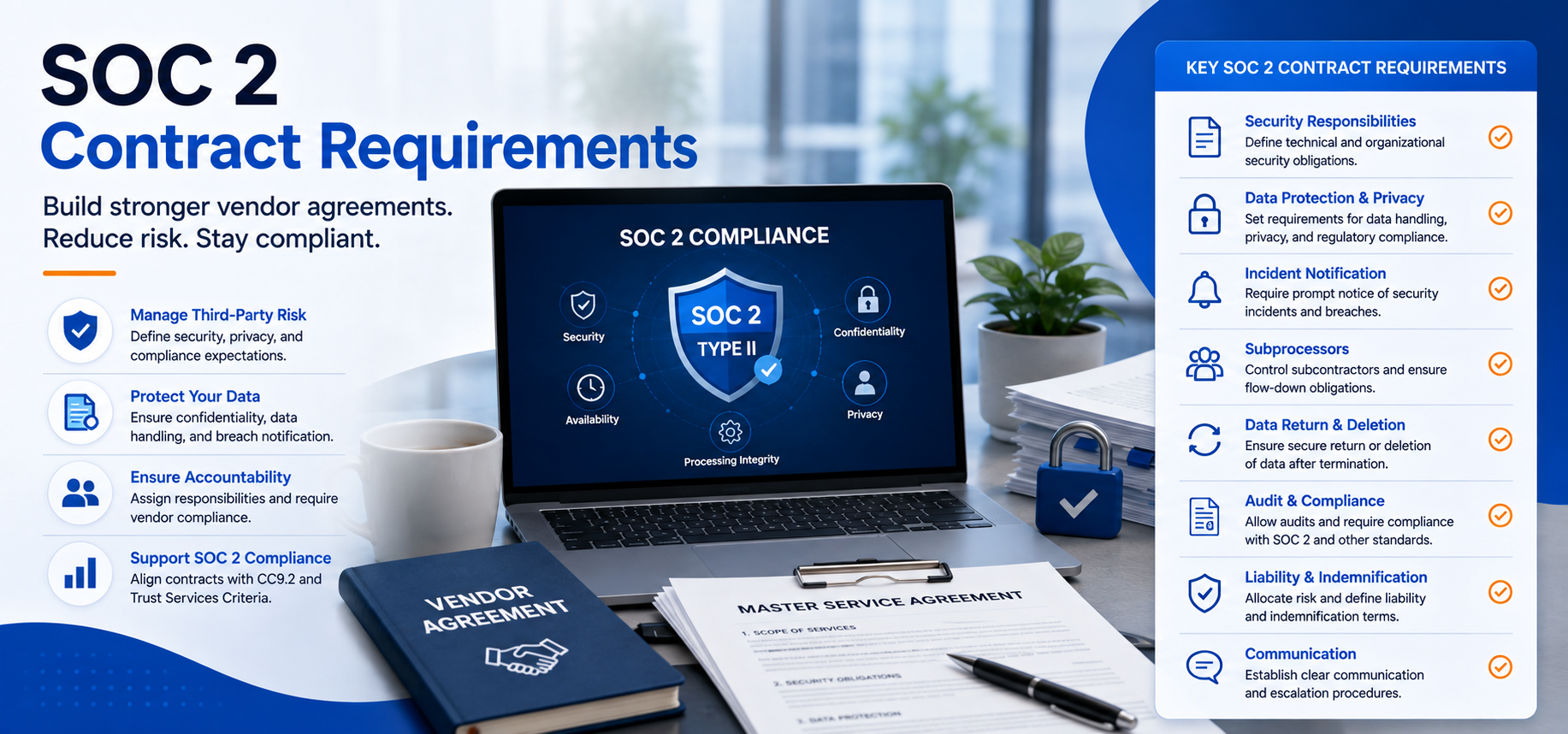 SOC 2 Contract Requirements: Essential Clauses & Vendor Checklist