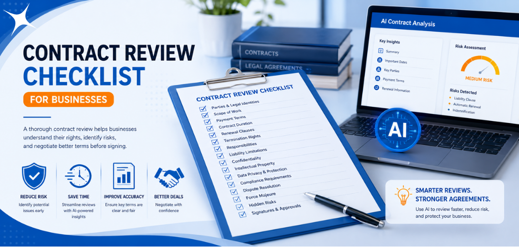 Contract Review Checklist for Businesses: 15 Essential Steps Before Signing